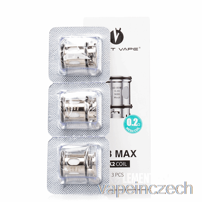 Ztracený Vape Ub Max Náhradní Cívky 0,2 Ohm Ub Max X2 Cívky Vape Bez Nikotinu